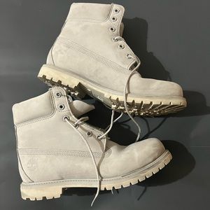 Grey timberland boots size 10 M